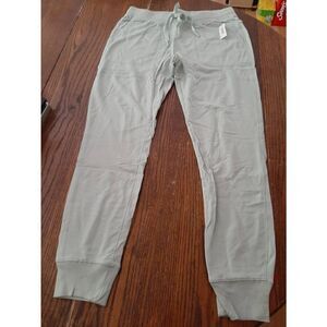 New Small Amazon Essential Bluish Green Casual Athletic Loungewear Pants Joggers